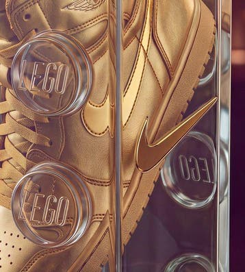 Kleury.art - [XL MATTE PAPER] LEGO Bottle Concept: Gold