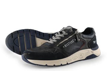 Mustang Veterschoenen in maat 43 Blauw, Mustang, Gedragen, Veterschoenen, Verzenden