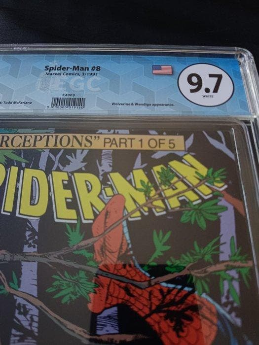 Spider-Man (Vol. 1) #8 - EGC 9.7 - Perceptions, part 1 - 1, Boeken, Strips | Comics