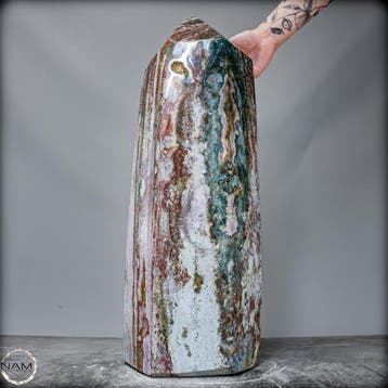 Natuurlijke oceaanagaat obelisk met 39 kg - Van zeldzame