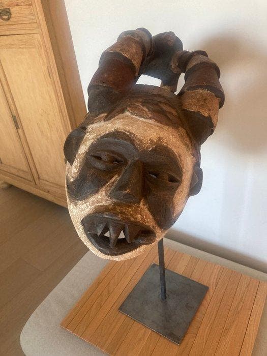 Afrikaans helmmasker stijl: Igbo-volk uit Nigeria - Igbo -, Antiek en Kunst, Kunst | Niet-Westerse kunst