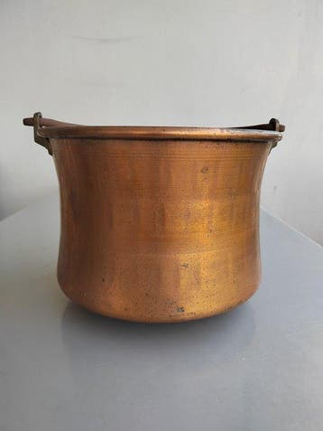 Kookpan - Koper - Paiolo van massief koper