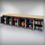 Datona Werkbank PRO eiken - 12 opbergkasten - 400 cm -, Ophalen of Verzenden, Nieuw