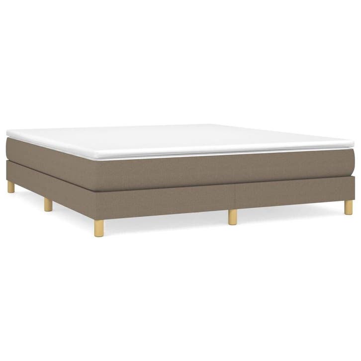 Bedframe 160x200 taupe | 34% korting | Retour deal, Huis en Inrichting, Slaapkamer | Bedden, 160 cm, 200 cm, Overige kleuren, Zo goed als nieuw
