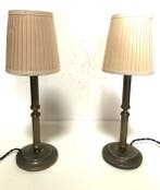 Lamp - Messing, Metaal - Paar nachtkastlampen met, Antiek en Kunst