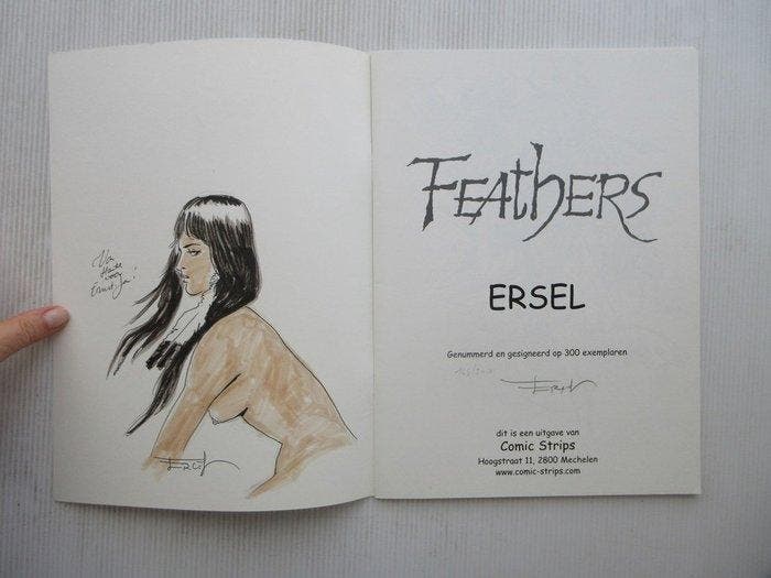 Cheyenne luxe album + opdrachttekening + 2 ex libris - +, Livres, BD