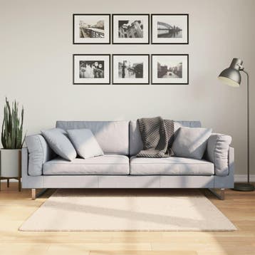 vidaXL Vloerkleed HUARTE laagpolig zacht wasbaar 120x120 cm, Verzenden, Nieuw