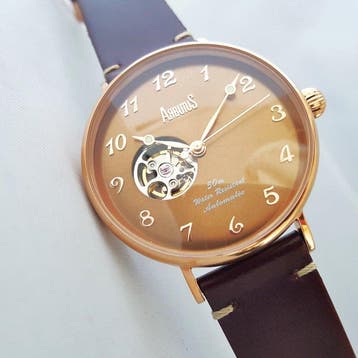 Arbutus - Automatic - Gold - Open Heart - Sapphire -