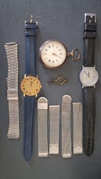 Klokonderdelen - Zilver, Verguld, Staal - 1800 - 2000 - Lot, Antiek en Kunst