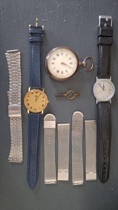 Klokonderdelen - Zilver, Verguld, Staal - 1800 - 2000 - Lot, Antiek en Kunst, Antiek | Klokken