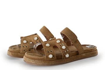 Manfield Muiltjes in maat 37 Cognac, Overige kleuren, Verzenden, Manfield, Gedragen