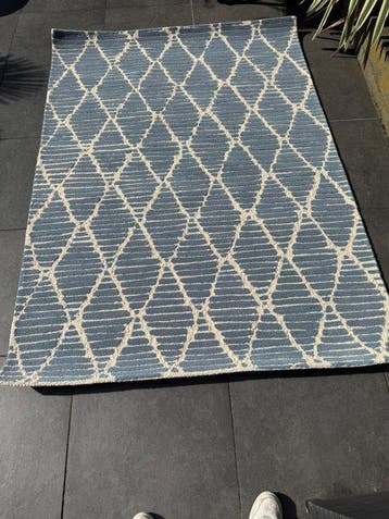 Brink en Campman - Triangle treillis côte bleu - Tapis - 230