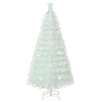 Kerstboom met verlichting - Kunstkerstboom - 150 cm - Met st, Verzenden