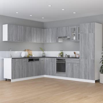 vidaXL Onderkast met lade Lyon 60x46x81,5 cm bewerkt hout, Verzenden