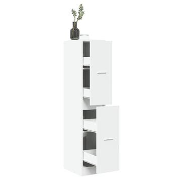 vidaXL Apothekerskast Wit 30x41x144,5 cm Bewerkt Hout, Verzenden