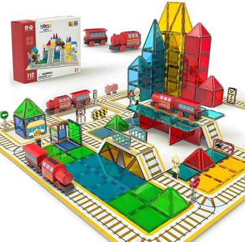 Magnetic Tiles - Treinen - Speelgoed - Magnetische Tegels -, Verzenden, Nieuw