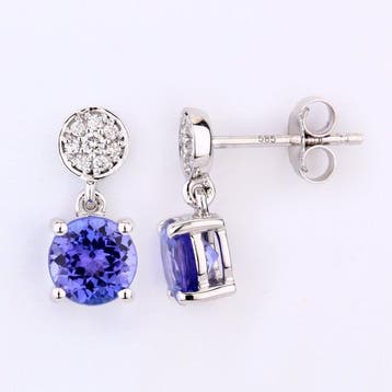 Boucles doreilles - 14 carats Or blanc - 1.75ct. tw., Handtassen en Accessoires, Nieuw