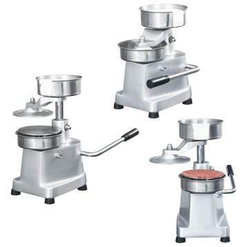 vidaXL Hamburgerpersmachine met 500 scheidingsbladen 10 cm, Verzenden