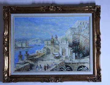 G. Cirulli (XX-XXI) - Paesaggio con figure