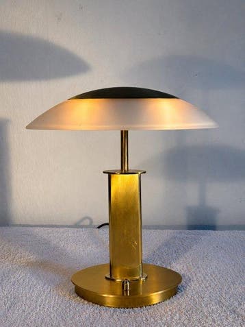 Holtkötter - Lampe de table - 6244 ÷ 2 - 9 - Laiton, Verre,