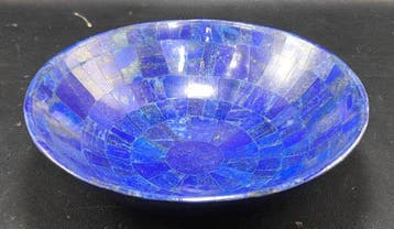 Lapis Lazuli natuurlijke kristal Meditatiekom - Hoogte: 205