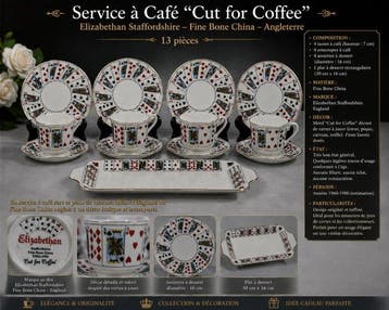elisabethan - Drinkservies (13) - Porselein - Koffie-service