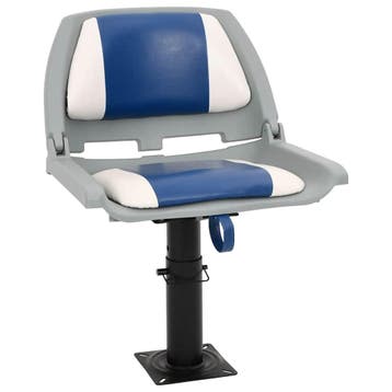 vidaXL 2-delige Bootstoelenset inklapbaar 48x51x41 cm blauw, Verzenden, Nieuw