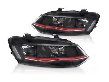 Full LED koplampen dynamisch RED geschikt voor VW Polo 6R, Auto-onderdelen, Verzenden, Nieuw, Volkswagen