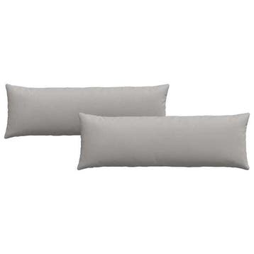 Lot 2 coussins gris 120x40cm - Seconde chance - Eco-respo..., Huis en Inrichting, Verzenden, Nieuw