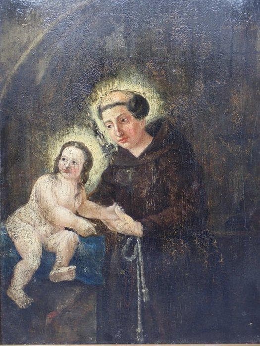 anonymous - Saint Anthony of Padua, Antiek en Kunst, Kunst | Niet-Westerse kunst