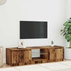 vidaXL Tv-meubel met LED 140x40x36 cm bewerkt hout oud, Verzenden, Nieuw