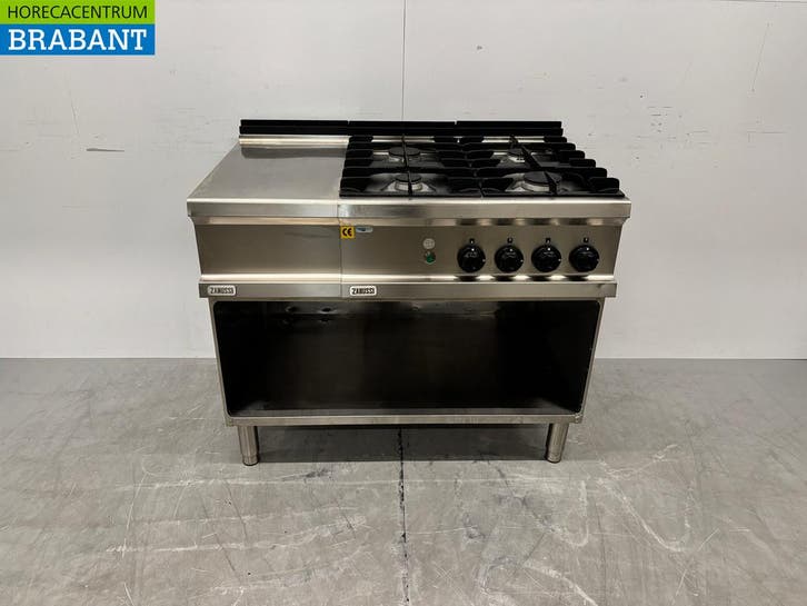 Plaque de cuisson Zanussi en acier inoxydable à 4 feux avec, Articles professionnels, Horeca | Autre, Envoi