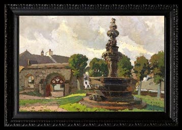 Gemaine Hass (1881-1947) - Bretagne: LAtrium de lÉglise