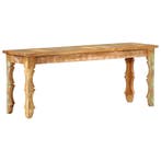 vidaXL Bankje 110x35x45 cm massief gerecycled hout, Verzenden, Nieuw