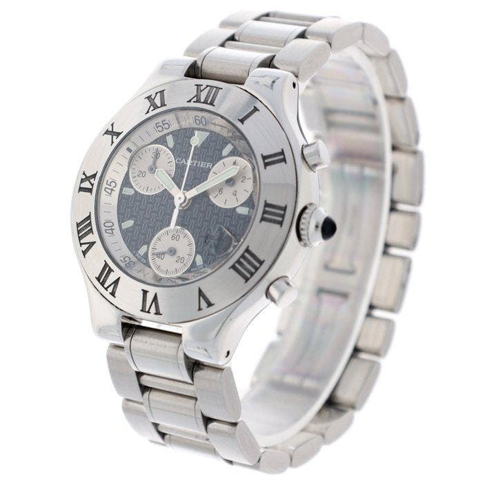 Cartier - 21 Chronoscaph - 2424 - Heren - 2000-2010, Bijoux, Sacs & Beauté, Montres | Hommes