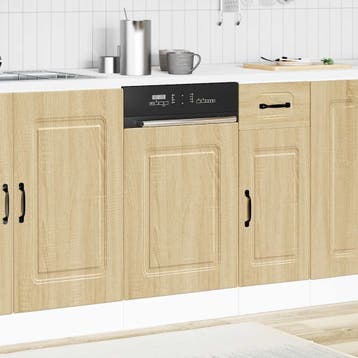 vidaXL Vaatwaspaneel Kalmar 45x1,5x57 cm bewerkt hout sonoma, Verzenden, Nieuw