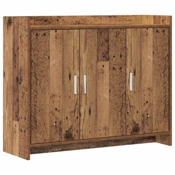 vidaXL Dressoir Oud hout 98,5 x 33 x 80 cm Bewerkt hout, Verzenden
