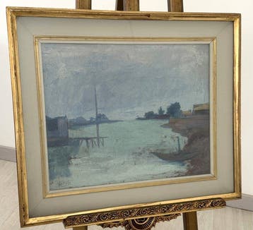 Francesco Fedeli (1911-1998) - Veduta Lacustre