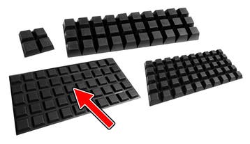 Set van 40 stootdopjes (12.7x12.7x3 mm, zwart, trapezium), Doe-het-zelf en Bouw, Verzenden, Nieuw