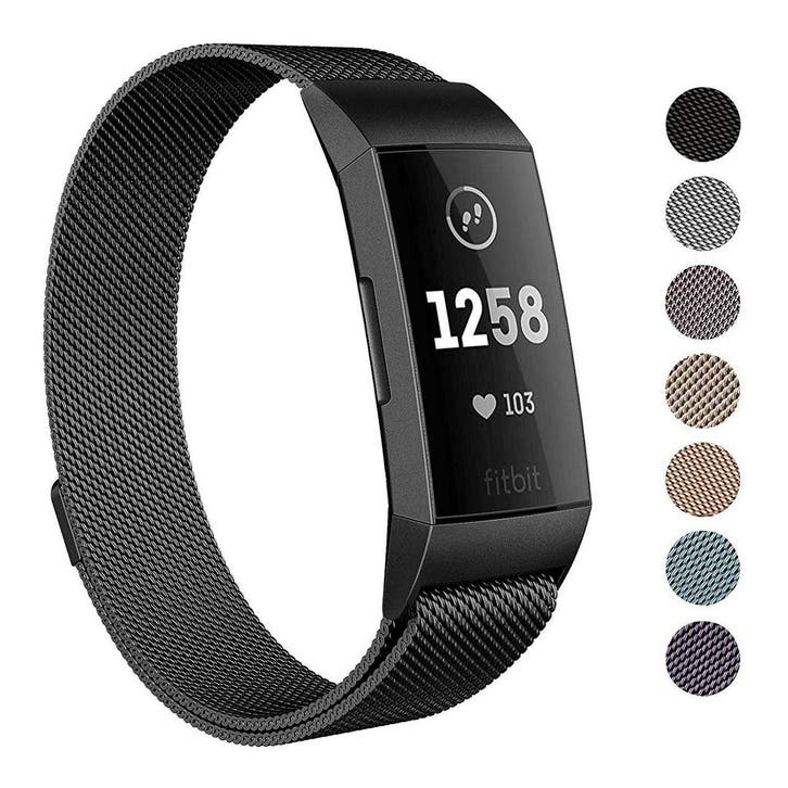 DrPhone Fitbit Charge 3 / Charge 3 SE Magnetische Milanese, Handtassen en Accessoires, Smartwatches, Nieuw, Verzenden