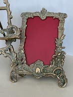 Elegant Bronzen fotolijstje en miniatuur schildersezel -