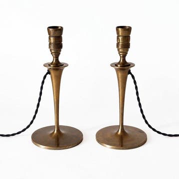 HAGS - Bruno Paul (attr.) - Lampe de table (2) - Laiton -