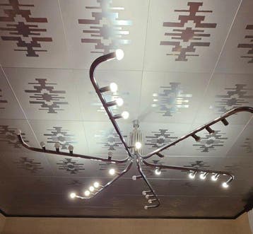 Goffredo Reggiani, Attri. - Lampe à suspendre - Acier