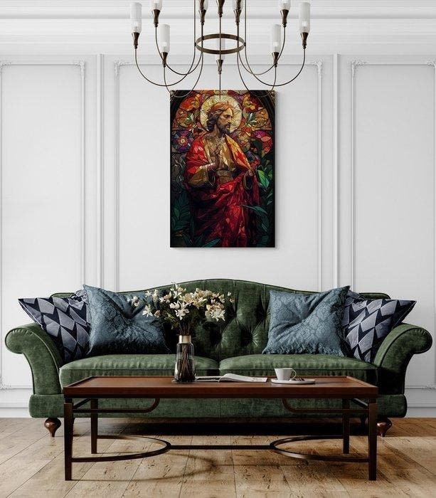 CAMILART.ES_(2002) - SEVILLA PRAYING JESUS ON A STAINED, Antiek en Kunst, Antiek | Boeken en Manuscripten