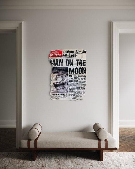 Soyz Bank (1988) - Man On The Moon, Antiquités & Art, Art | Objets design