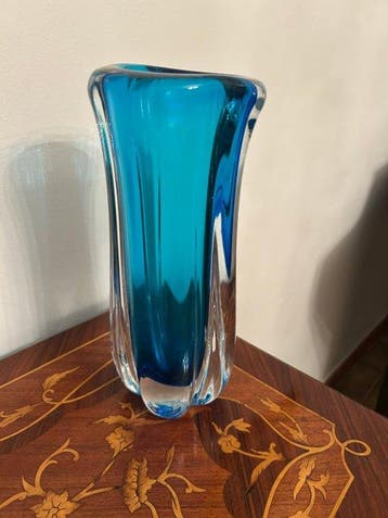 Vase - Verre, Antiek en Kunst, Antiek | Glaswerk en Kristal