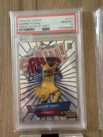 Wild Card Lamine Yamal 1/1 Numbered parallel - PSA 10 - 4, Nieuw
