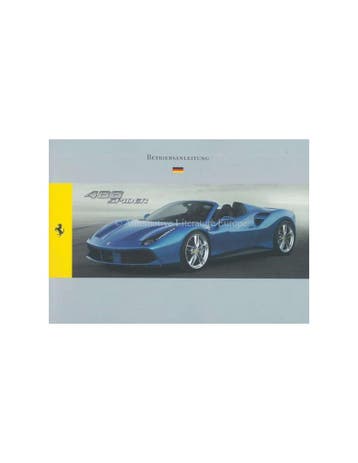2015 FERRARI 488 SPIDER INSTRUCTIEBOEKJE DUITS, Ophalen of Verzenden