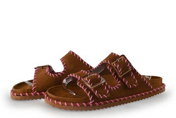 Colors of California Slippers in maat 41 Cognac, Slippers, Overige kleuren, Verzenden, Zo goed als nieuw