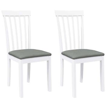 Eetkamerstoelen Wit 2st | 54% Retour Deal | Sla je slag, Huis en Inrichting, Stoelen, Gebruikt, Twee, Verzenden, Wit